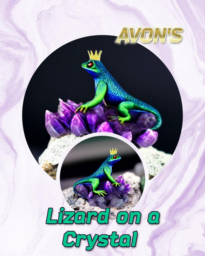 .:AVON'S:.Lizard and Crystals