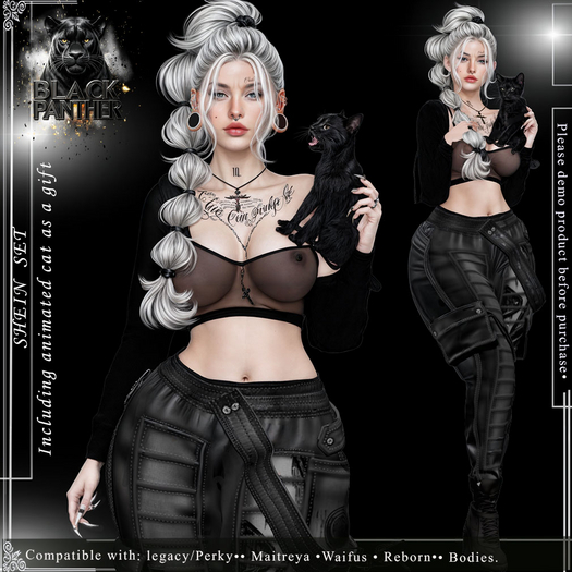 ::Black Panther:: Shein Set -  Box