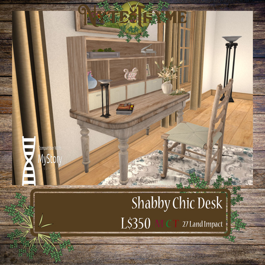 -Nytethyme- Shabby Chic Desk