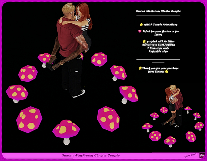 Sunora Mushroom Cluster Couple