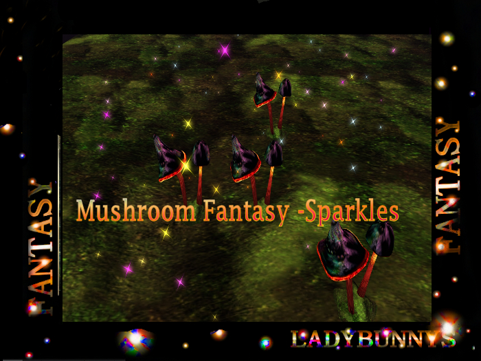 Bunny's Particles-Mushroom Fantasy -Sparkles-Particles for your Home