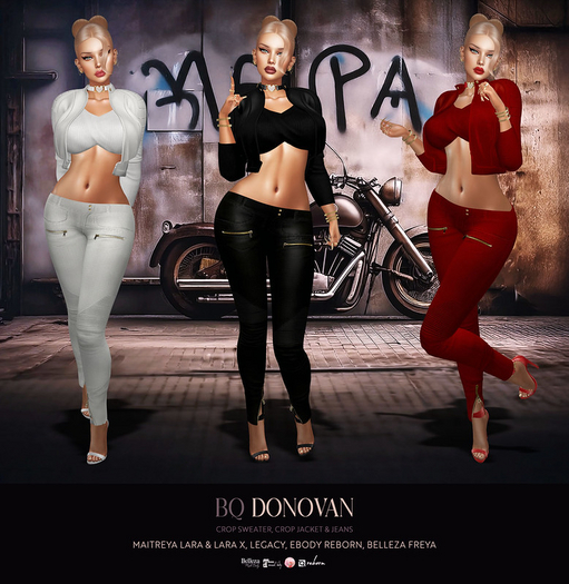 BQ::Donovan Crop Jacket:: White