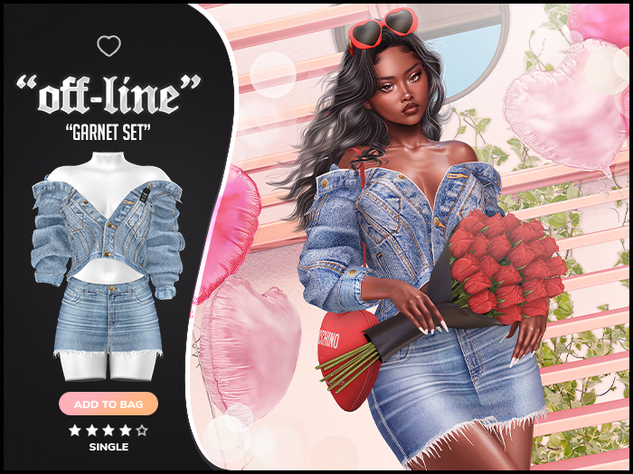 "Off-Line" x "Garnet" Set / Denim 1