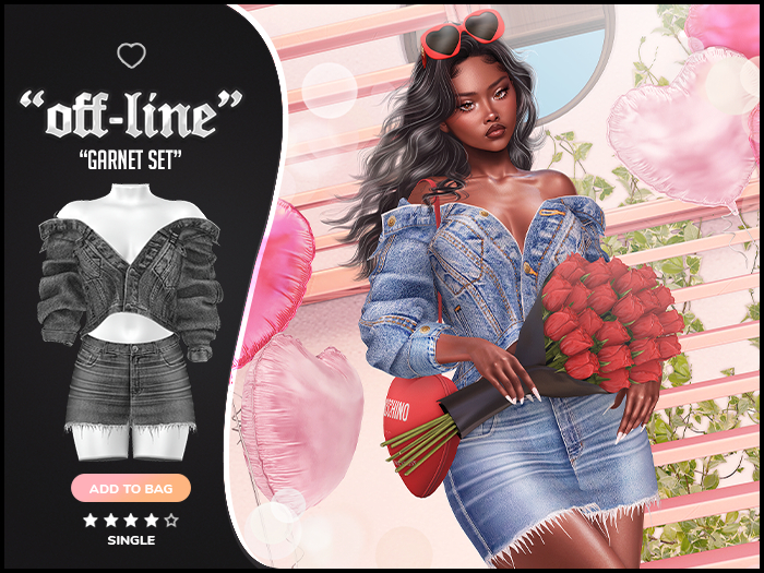 "Off-Line" x "Garnet" Set / Denim 8