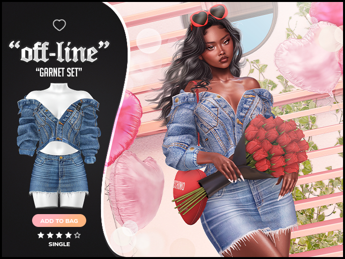 "Off-Line" x "Garnet" Set / Denim 2