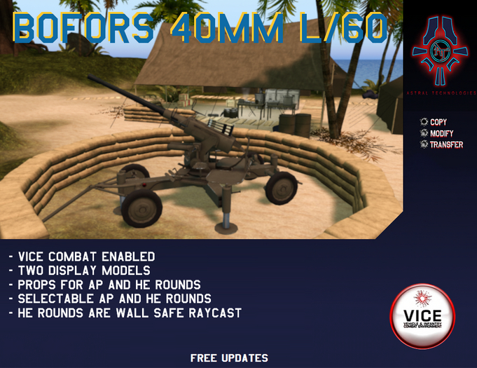 Second Life Marketplace - Bofors 40mm L/60