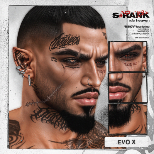 S-RANK "NIKOV" FACE TATTOO 