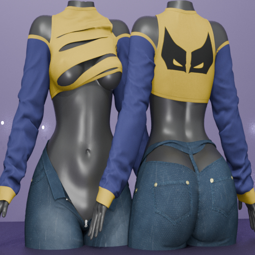 .::Dlirium::. Top Gwen Pattern Yellow