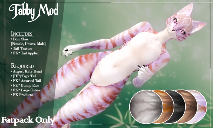 FK* Tabby ☾☾Fatpack v1☽☽ ☾☾BOM☽☽ ☾☾Furry Mod☽☽