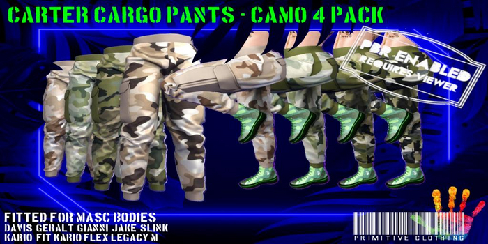 PRIMitive Clothing - Carter Cargo Pants Camo M