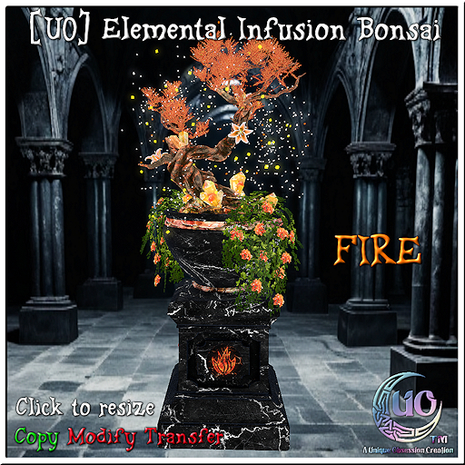 [UO] Elemental Infusion Bonsai Planter - Fire