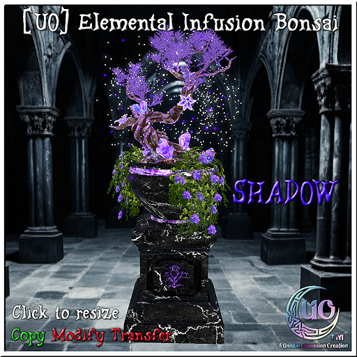 [UO] Elemental Infusion Bonsai Planter - Shadow