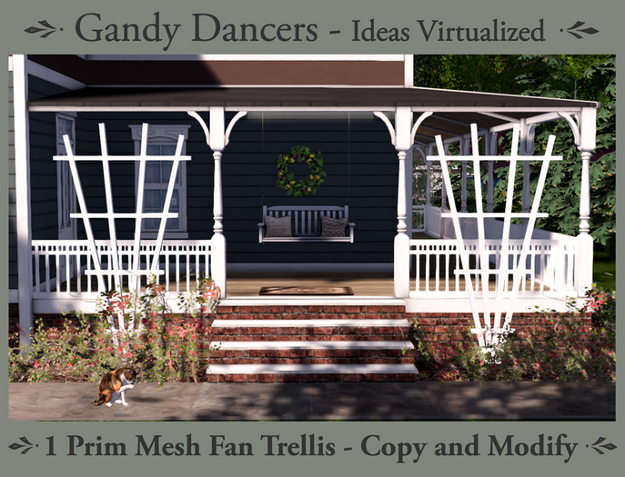 Gandy Dancers Mesh Fan Trellis