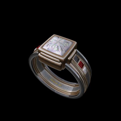 Mens Titanium Rose Gold Diamond Ring 2025 (R) TW