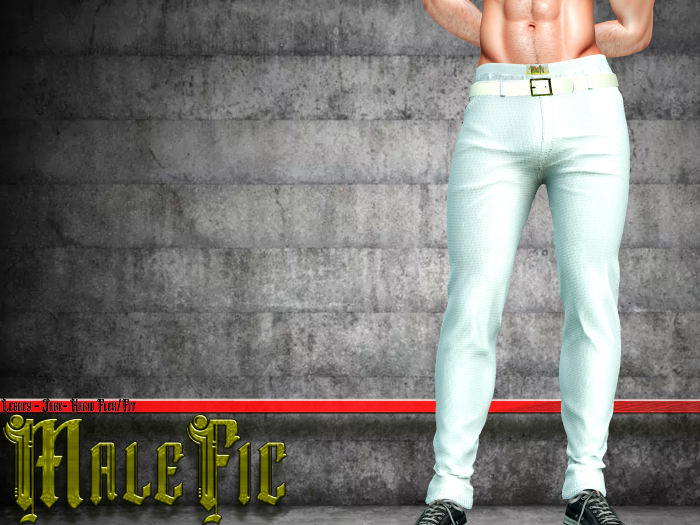 !!MaleFic Cartoon Pants- White