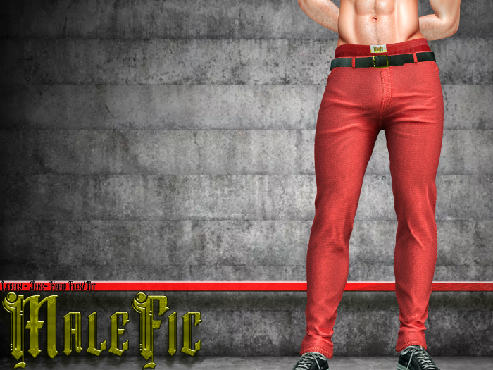 !!MaleFic Cartoon Pants- Red