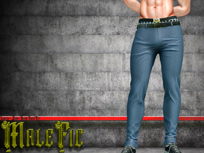 !!MaleFic Cartoon Pants- Blue