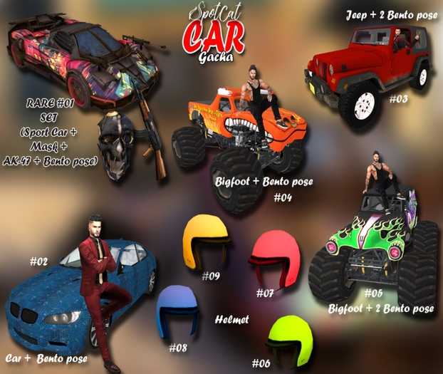 ... SpotCat ... Car gacha - Bigfoot #04