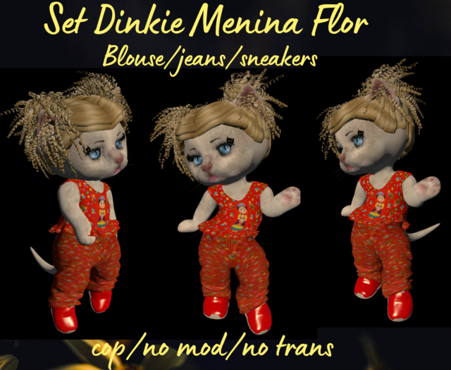 Set Dinkie Menina Flor