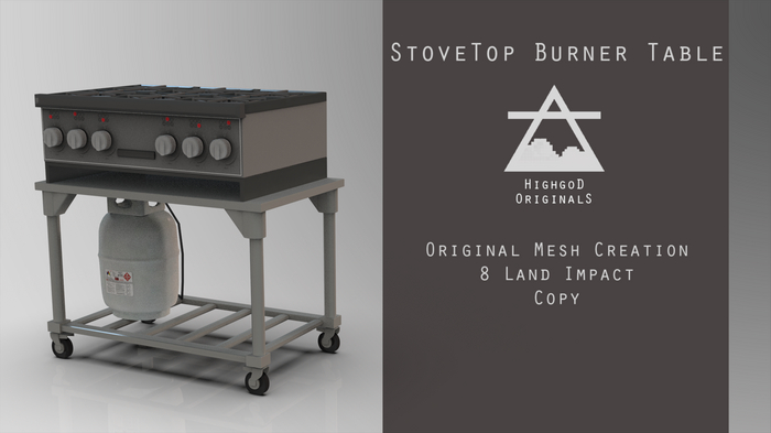Stove Top Burner Table