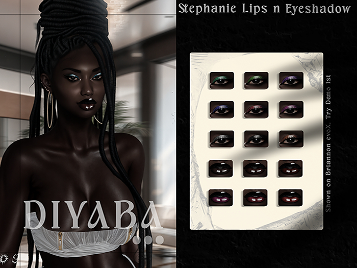 Diyaba - Stephanie Lips n Eyeshadow (FATPACK)