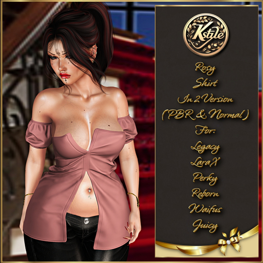 [K-Style] ROSY (PBR & NORMAL) SHIRT #3