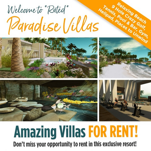 **Rated** Villa's - 1 week free!