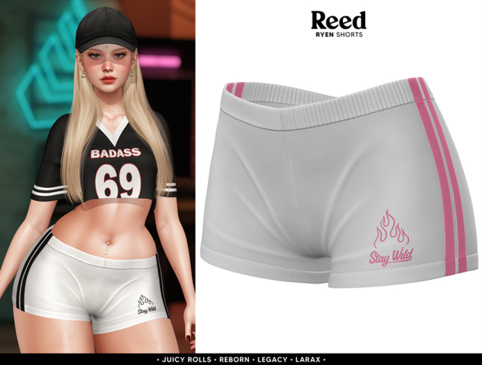 REED - RYEN SHORTS W/PINK