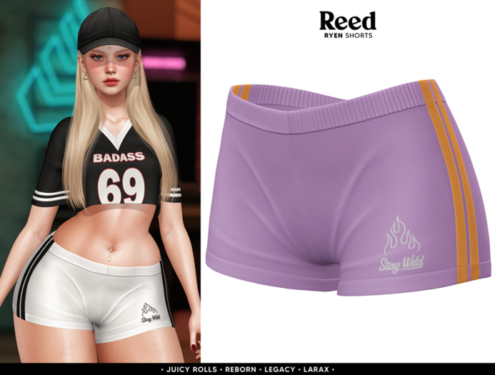 REED - RYEN SHORTS PURPLE