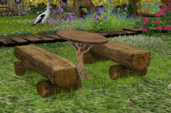 @MA@ Wooden Garden Table