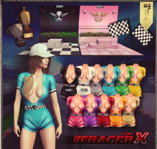 [Canimal] Racer X Jumpsuit Silver