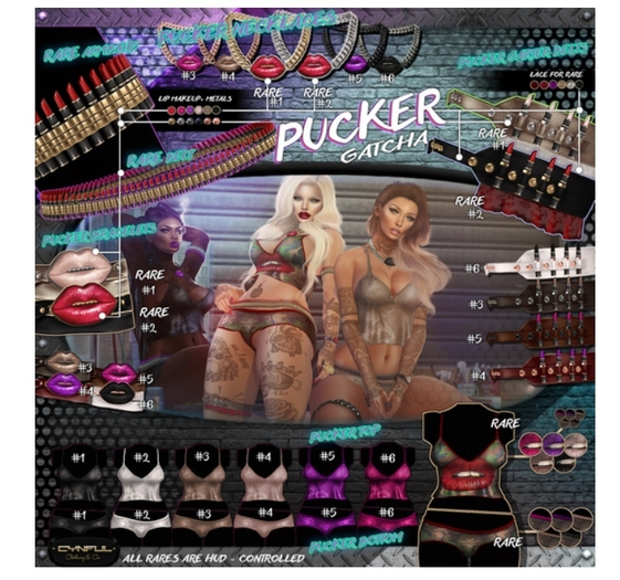 [Cynful] Pucker Garter - Maitreya Lara - #1 [Rare] [RezME]
