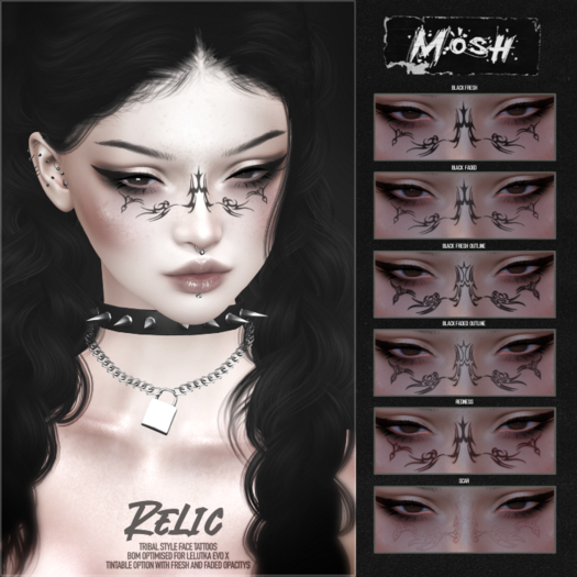 [MOSH] Relic Face Tattoo
