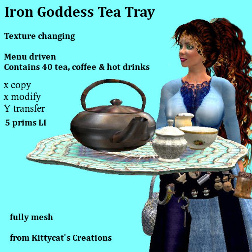 Iron Goddess Tea Tray mesh transfer box