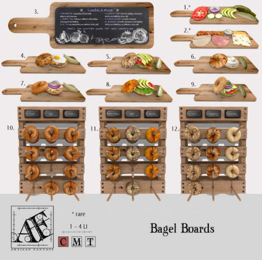*AF* Bagel Board Veggies - RARE
