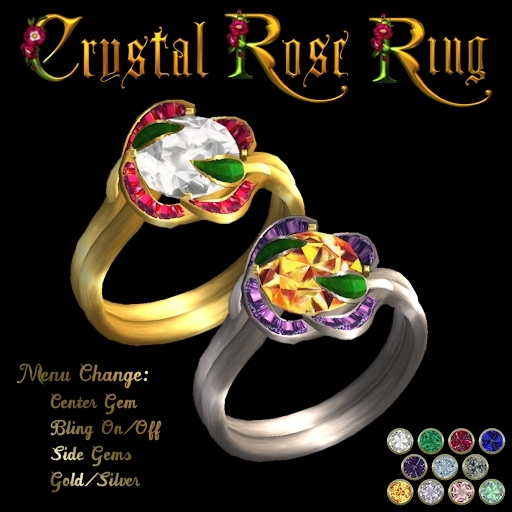 Ashira's Crystal Rose Ring