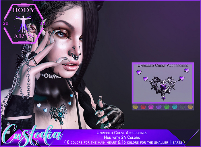 BodyArts - Custodia Chest Piercing