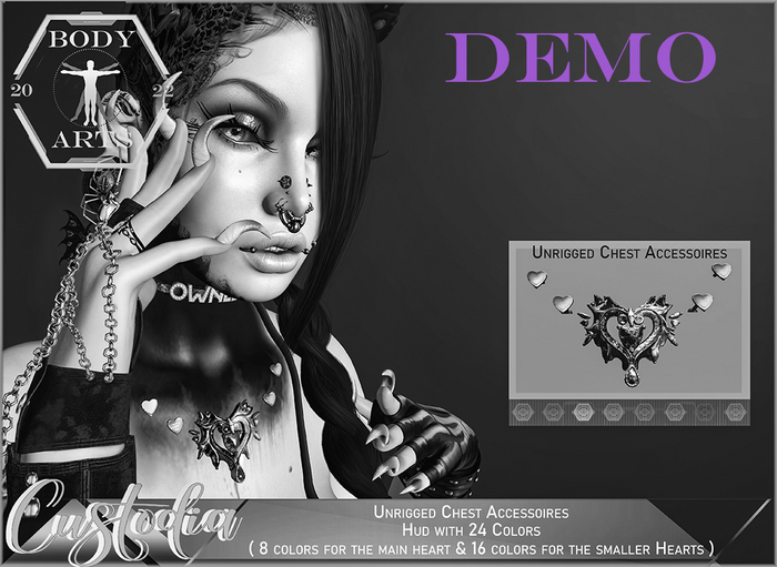 BodyArts - Custodia Chest Piercing DEMO