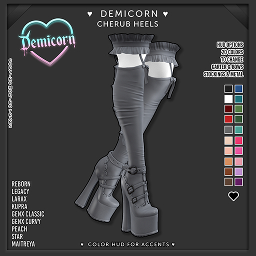 DEMICORN - CHERUB HEELS - No5