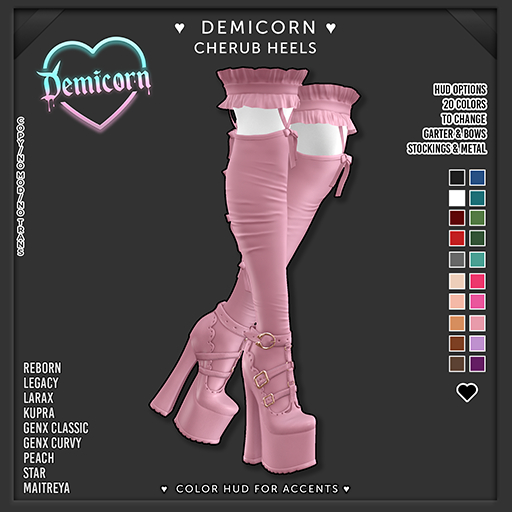 DEMICORN - CHERUB HEELS - No18