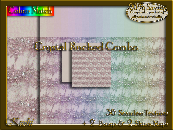 Crystal Ruched COMBO Texture Bundle