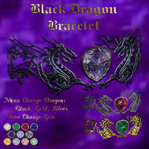 Ashira's Black Dragon Bracelet
