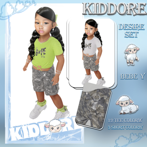 K.D~Desire Tee bby blue