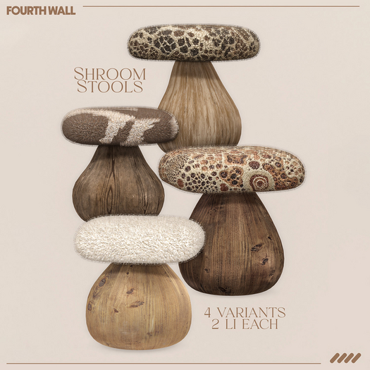 [FOURTH WALL] Shroom Stools Set