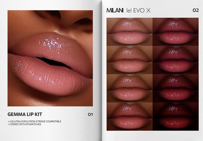 MILANI - "GEMMA" LIP KIT / FATPACK