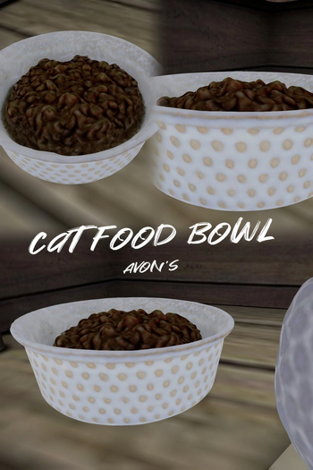.:AVON'S:. Cat food bowl