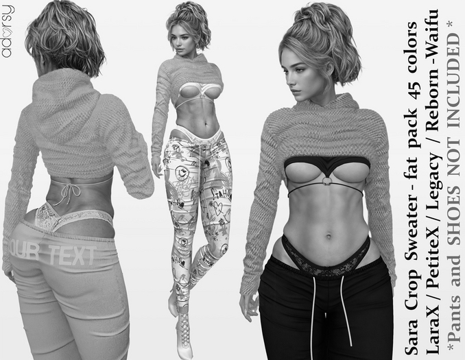 adorsy - Sara Sweater DEMO - LaraX/Legacy/PetiteX/Reborn/Waifu