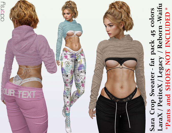 adorsy - Sara Sweater Fatpack - LaraX/Legacy/PetiteX/Reborn/Waifu