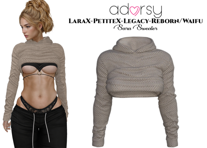 adorsy - Sara Sweater Brown - LaraX/Legacy/PetiteX/Reborn/Waifu