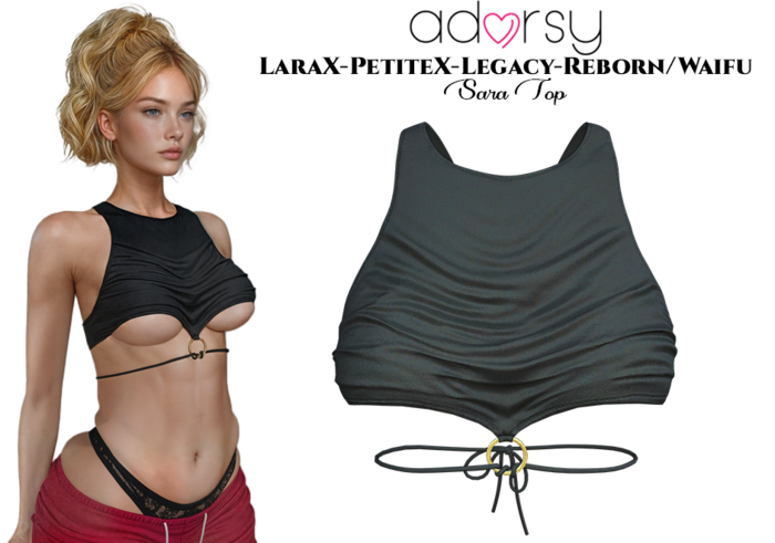 adorsy - Sara Top Black - LaraX/Legacy/PetiteX/Reborn/Waifu